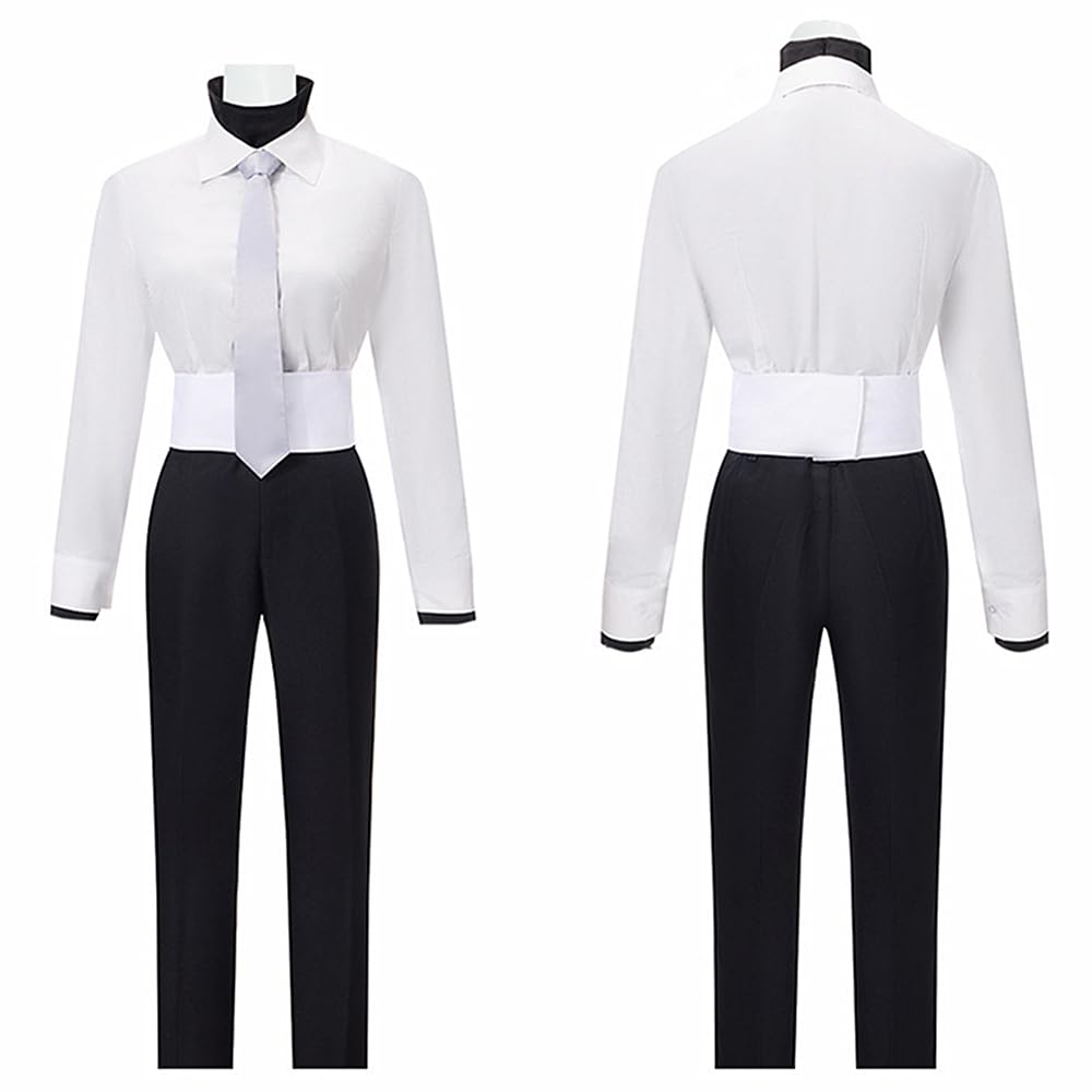 Charous Anime Bungo Stray Dogs Cosplay Sigma Kostüm,Unisex Langer Mantel Uniformanzug Für Manga Ausführen Cosplay
