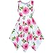 Sunny Fashion Girls Dress Rose Flower Hanky Hem Princess Size 10