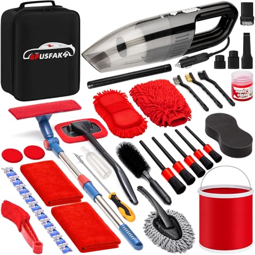 Kit nettoyage voiture 41 pièces pour enlever la poussière et la boue