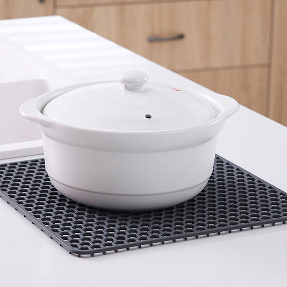 Tappetino Lavello In Silicone 66x35 Cm – Griglia Antiscivolo, Resistente Al Calore – Per Proteggere Cucina E Bagno