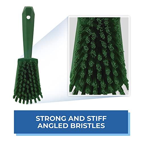 Image of Vikan 41922 Brush,Washing,Stiff,10 inch,PP /PBT,Green