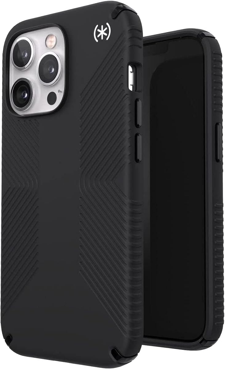 Speck Presidio2 Grip Funda para Apple iPhone 13 Pro Policarbonato, Amortiguador, Negro