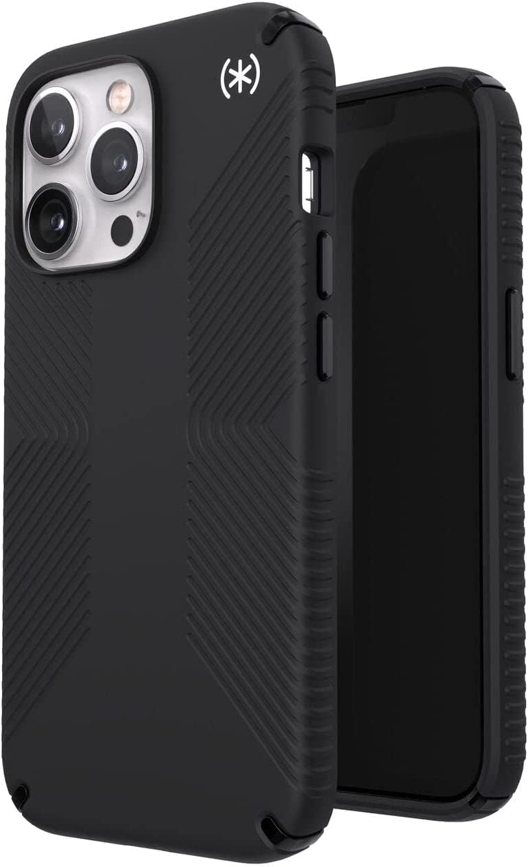 Speck Presidio2 Grip Case for Apple iPhone 13 Pro Polycarbonate,Shock-Absorbent Coastal Blue and Black