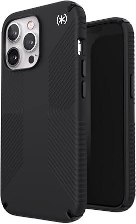 Speck Presidio2 Grip Case for Apple iPhone 13 Pro Polycarbonate, Shock-Absorbent, Black