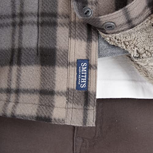 Image of Smith's Workwear Men's Big Men's Sherpa-lined Microfleece Shirt Jacket