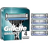 Gillette Mach3 - Cuchillas de recambio para maquinilla de afeitar - 4 Unidades Gillette Mach3 - Cuchillas de recambio para maquinilla de afeitar - 4 Unidades