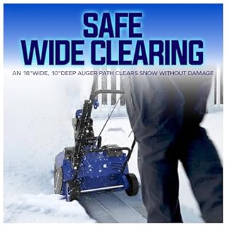 Snow Joe IONMAX 48V 18 Inch Cordless Electric Snow Blower Machine - Battery-Powered Single-Stage Thrower with LED Light and Wheels for Driveway Clearing, 24V-X2-SB18-GO