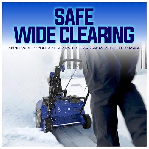 Snow Joe IONMAX 48V Cordless Electric Snow Blower Machine, 24V-X2-SB18-GO - Image 2