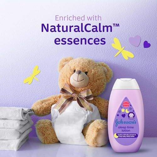 جونسون بيبي لوشن مرطب 200 مل، للاستخدام وقت النوم ، تركيبة متوازنة لدرجة الحموضة وتقلل من الحساسية لتغذية وتهدئة البشرة الحساسة، تساعد الطفل على الشعور بالصحة والراحة في الليل