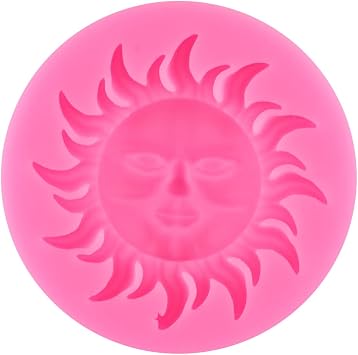 Sun Fondant Molds Sun Silicone Mold | Summer Party Cupcake Topper Cake Decoration Chocolate Candy Polymer Clay Gum Paste