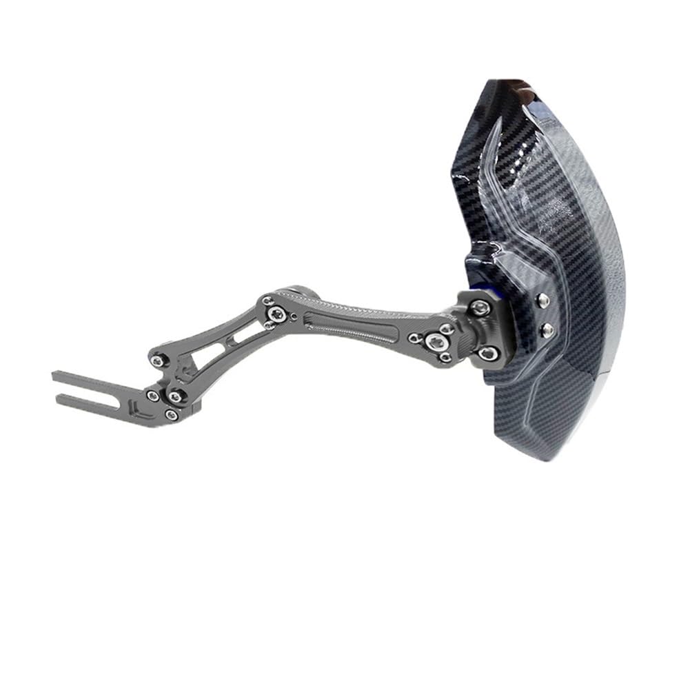 Garde-boue arrière universel moto alu extension carbone