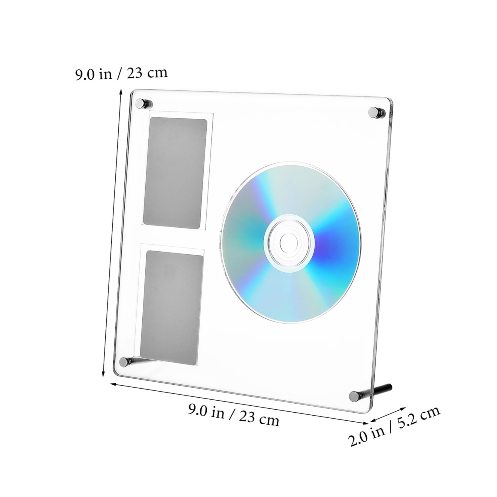 SOLUSTRE Cd Holder Display Stand Clear Acrylic Photocard Rack for Tabletop Use Sturdy and Compact Design for Collectibles Versatile for Decor