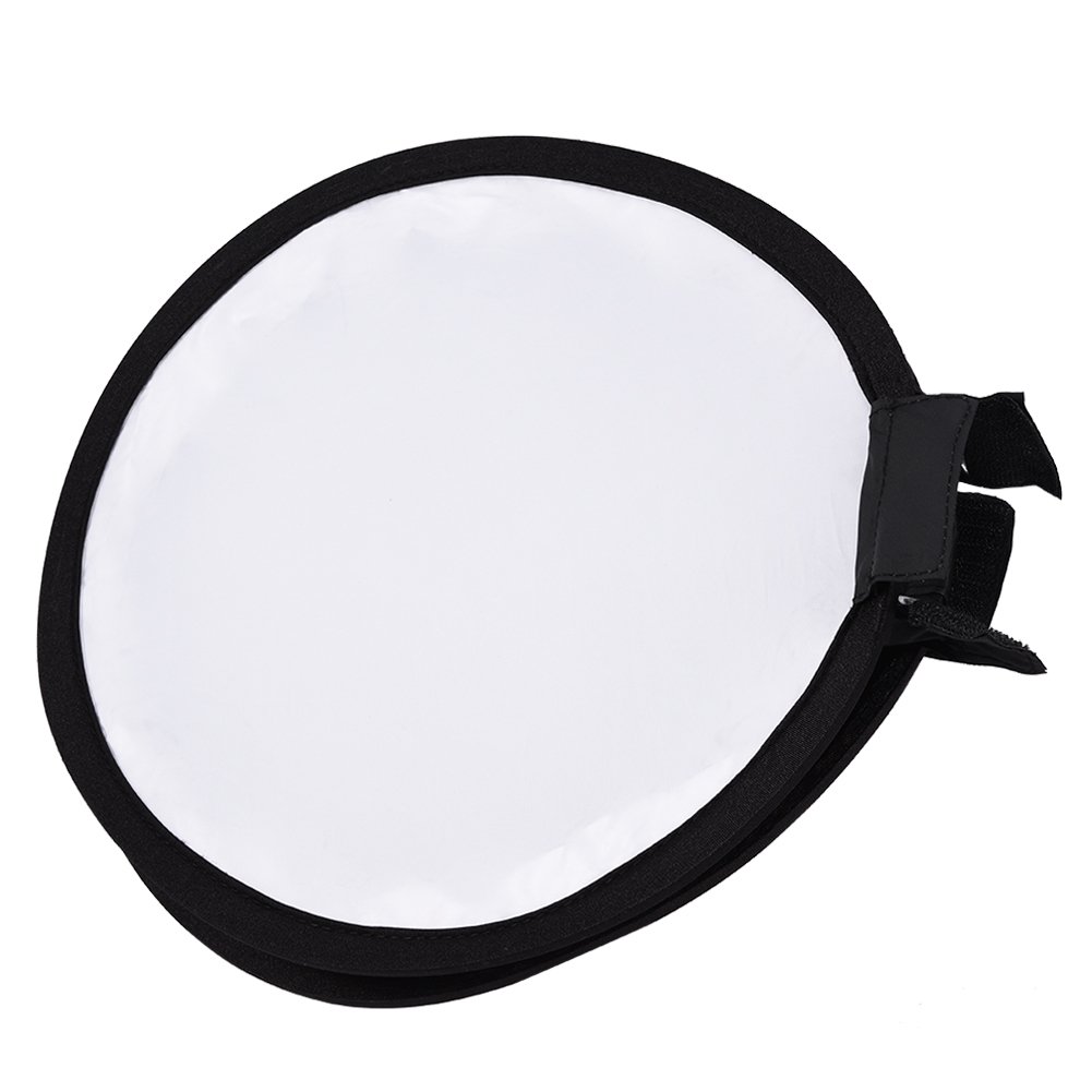 Akozon Softbox portátil, portátil, Redondo, Beauty Dish, Difusor de Flash, Softbox para (30 cm)