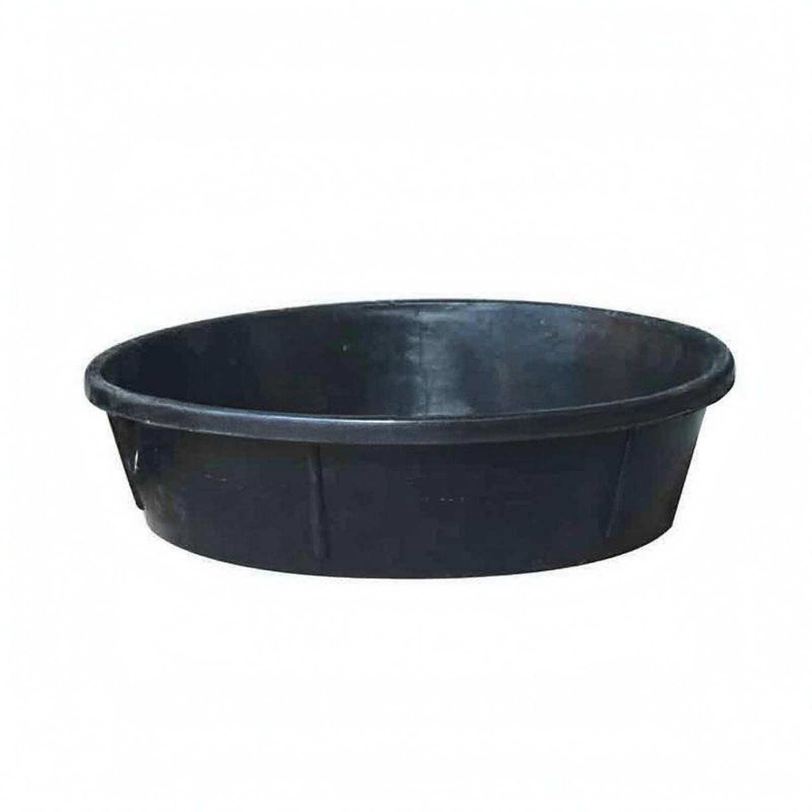 de Goma Palangana Cubeta de Caucho Reciclado con Apertura Amplia y Paredes con Nervaduras Altura 11cm Adecuado para Patio Almacén