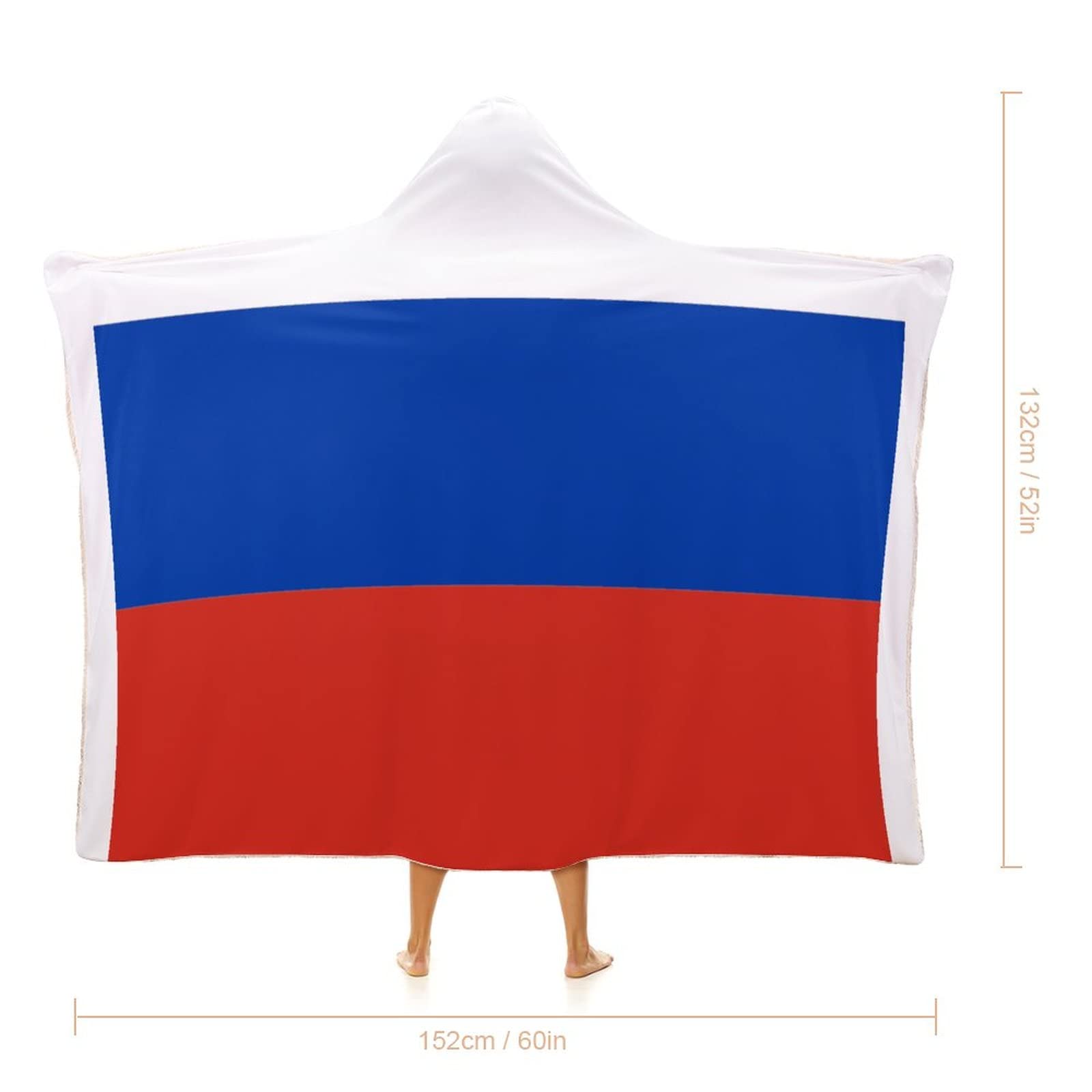 Russland-Decken, Russland-Flagge, Überwurfdecke, Landstadt-Souvenir, flauschige Decke, Länderflagge, superweiche, warme Samtdecke für Couch, Bett, Sofabezug, Stuhl, Geschenk für Männer und Frauen, 127