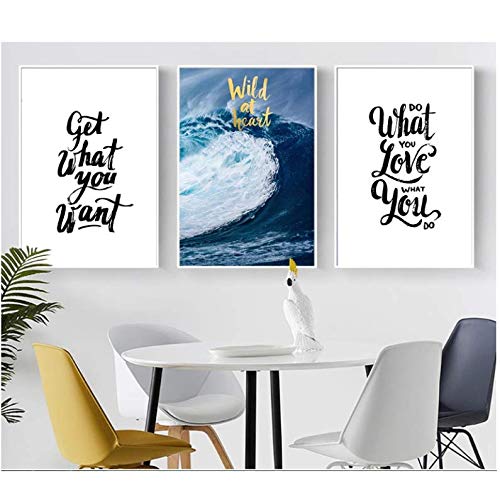Cuadros de paisajes de mar modernos para salones minimalistas decorados con lienzo de 50x70cm