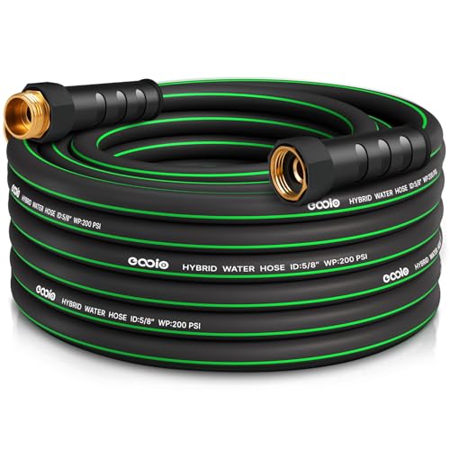 Heavy Duty Garden Hose 25ft, NON-EXPANDABLE Flexible...