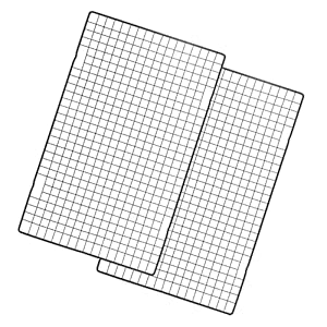Supercenter 2 Stück Karbonstahl Abkühlgitter