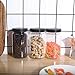 34oz Plastic Jars with Lids,Accguan Round Containers, Ideal for Kitchen & Household Storage of Goods .set of 12