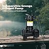 VIVOHOME 3/4 HP Submersible Cast Iron Sewage/Effluent Pump, 4680 GPH Float Switch Sump Pump with 2'' NPT Discharge for Basement, Septic Tank