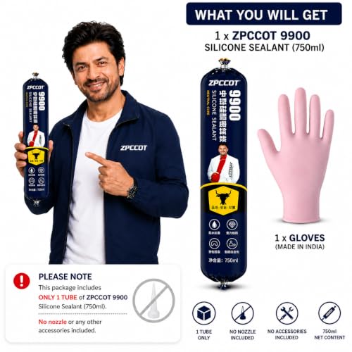 Image of Waterproof Silicone Sealant 750g, Roof Leakage Repair Adhesive, Crack Filling & Joint Sealing Caulk, Weather Resistant for Concrete, Cement, Metal, Tiles, Water Tanks, Indoor & Outdoor