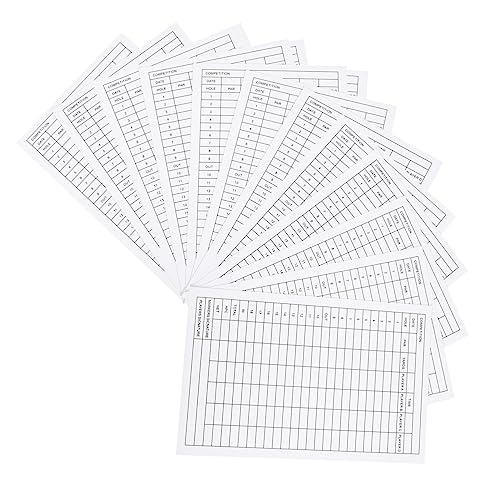12 hojas para golf en papel revestido, paquete de 12 miniatura 1
