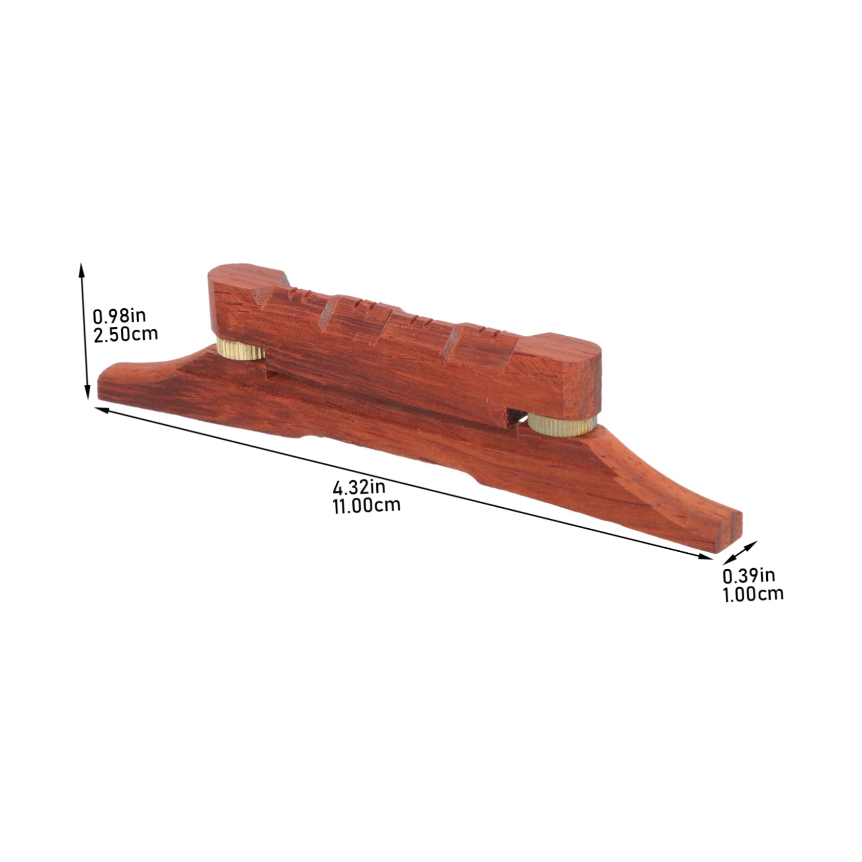 VICASKY Pont De Mandoline En Bois Épais Pont Remplaçable En Palissandre Accessoires Pour Mandoline Réglable Et Solide Pièces D'instrument De Musique