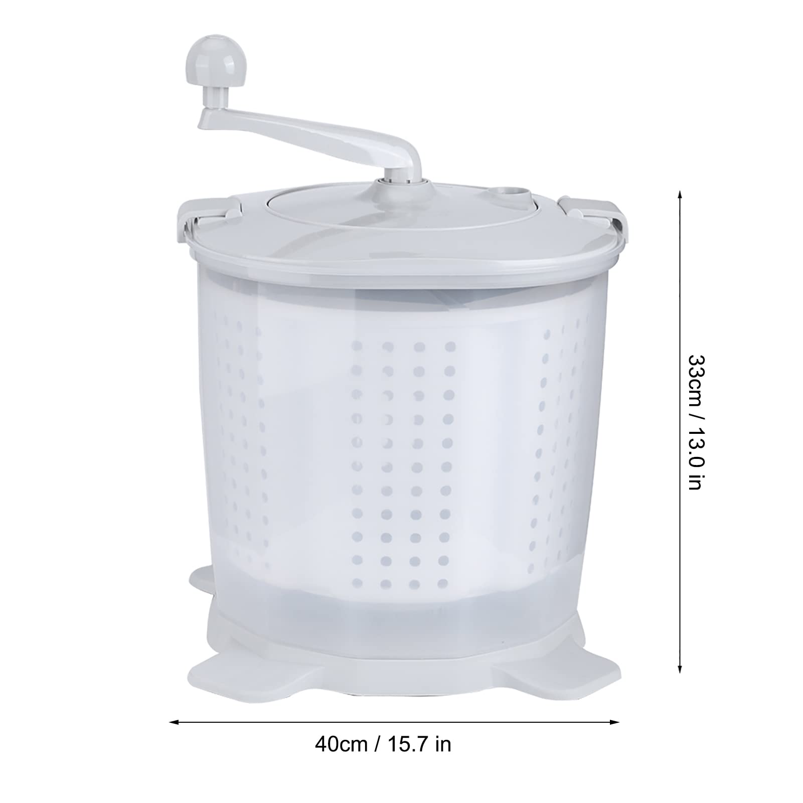 TOPCL Handmatige Hand Crank Mini Wasmachine Draagbare Niet-Elektrische Compact Wasdroger voor Reizen en Camping Slaapkamers