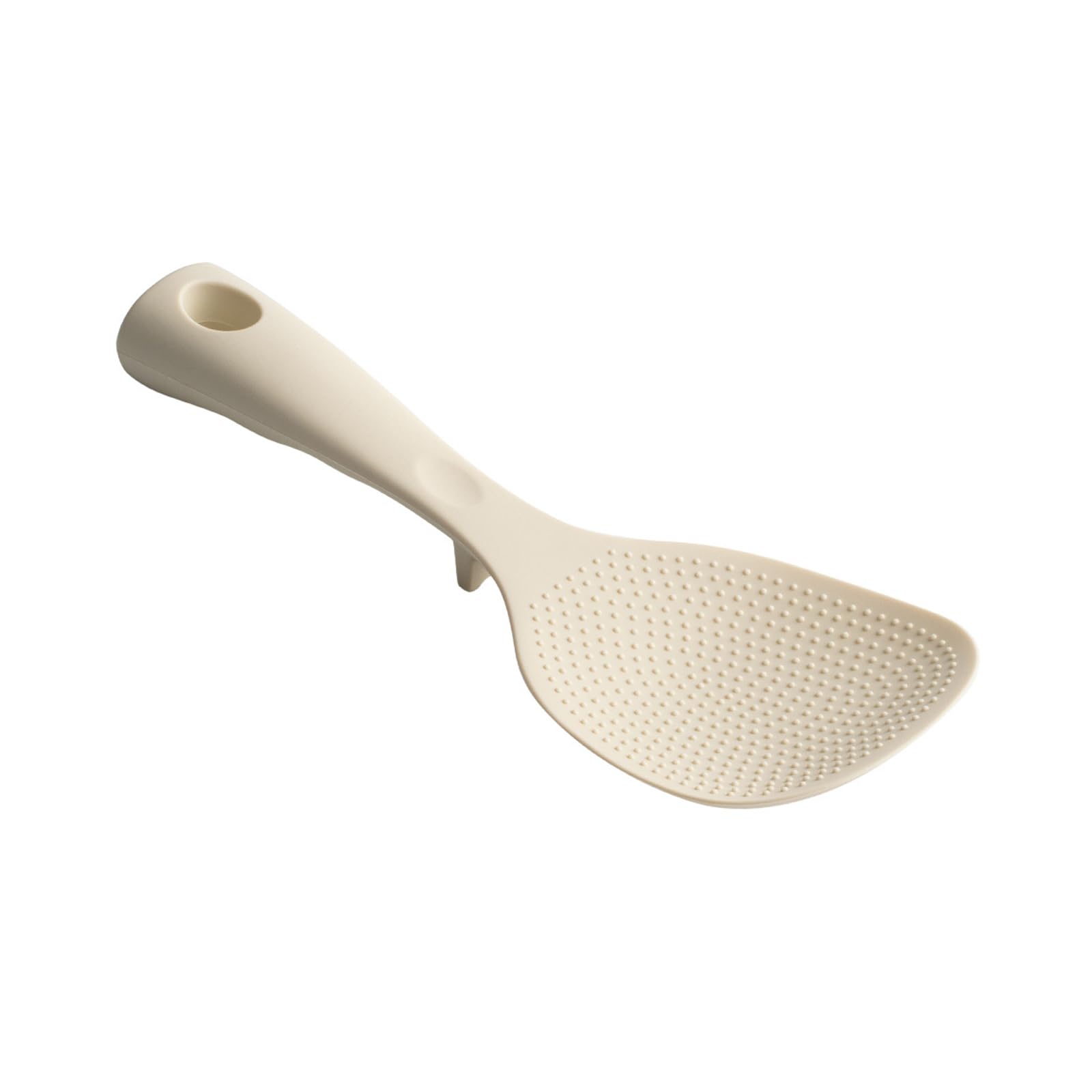 hogtnd Heat Resistant Silicone Rice Scoop with Stand, Non-Stick Cooking Spoon, Kitchen Utensil Rise Kitchen Spoon