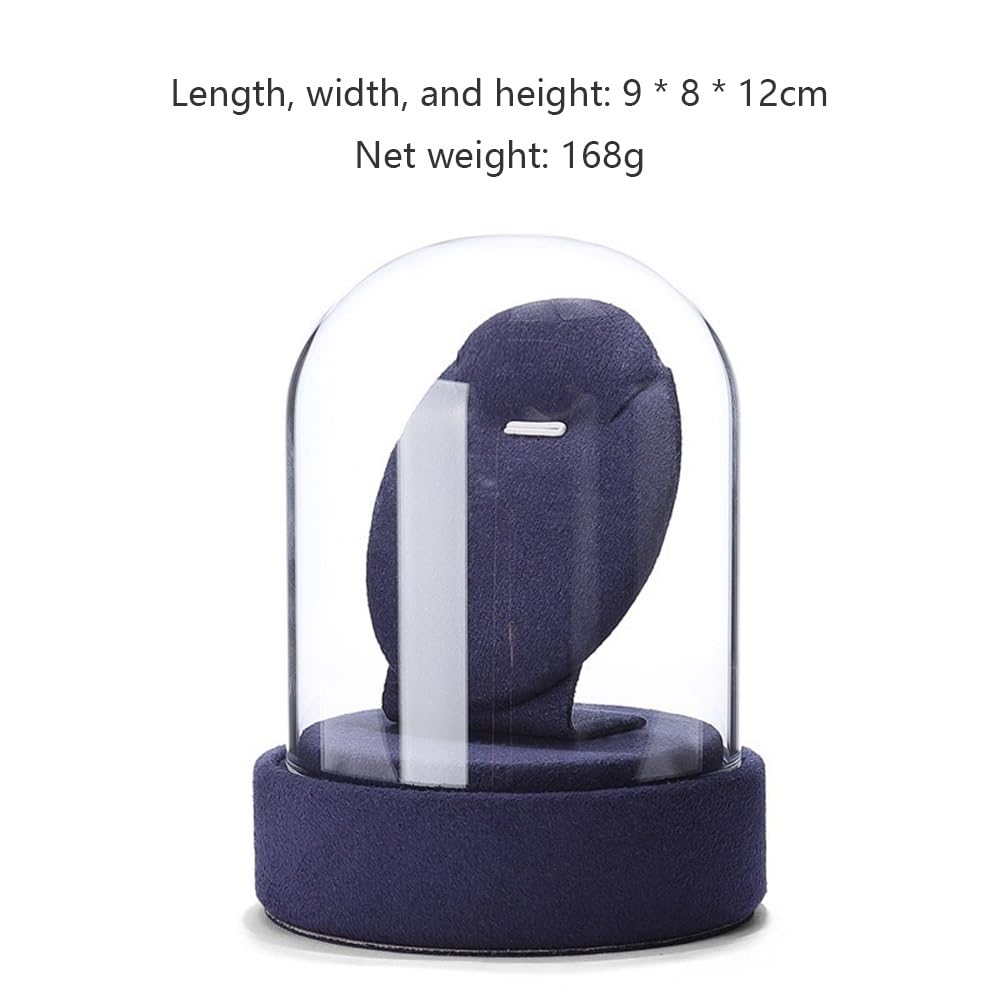 Schmuckständer Schmuckvitrine aus Glas, staubdichter Schmuck-Organizer schmuckaufbewahrung