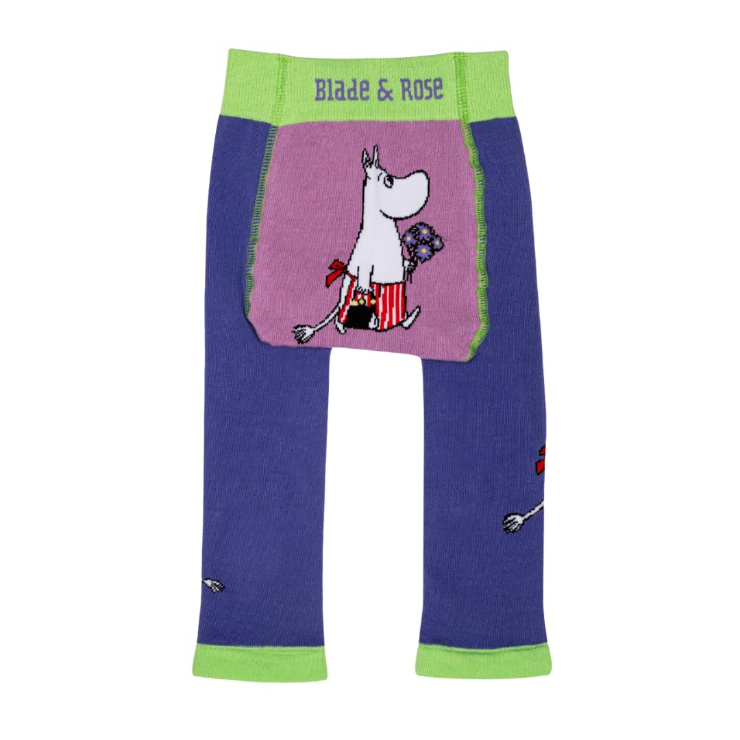 Blade & Rose Unisex Purple/Lilac | Moomin™ Love Forever Organic Leggings | Clothing For Babies & Toddlers 0-6 Months |