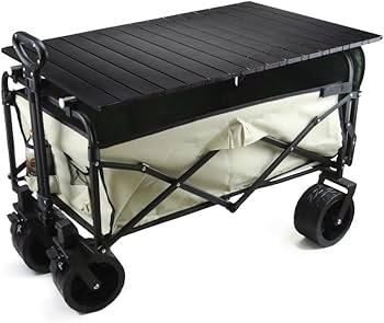 Amazon.co.jp: キャリーワゴン テーブル付き 2WAY 大容量180L耐荷重