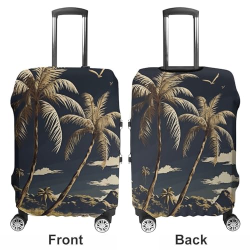 Carry on Luggage Cover Palm Tree Suitcase Covers for Luggages Tsa Approved Travel Luggage Sleeve Protector Elastic Suitcase Protector Anti-Scratch Washable Fits 19-30 Inch Case -XL3