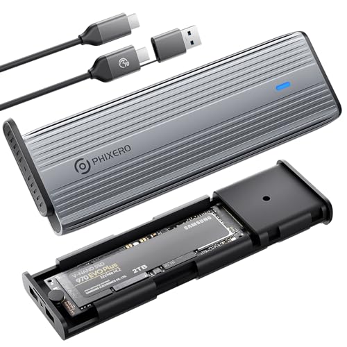 PHIXERO Caja externa SSD 10Gbps USB 3.2 miniatura 1