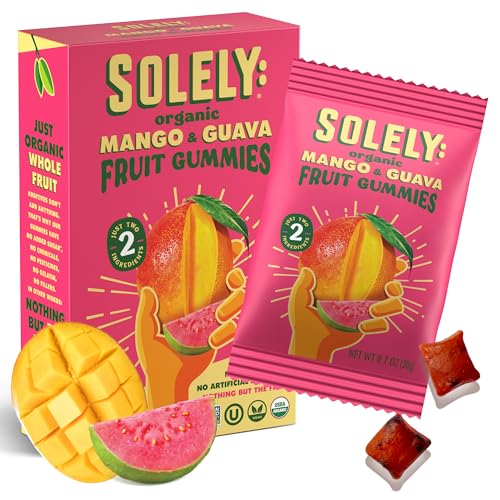 SOLELY Organic Mango & Guava Fruit Gummies, 3.5 OZ