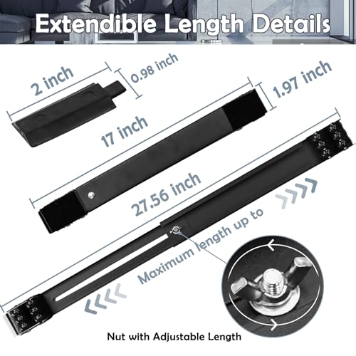 Extendable-Furniture-Appliances-Rollers-Mover-Tools-with-24-Roller-Brake-Equipment-for-Heavy-Washing-Dryer-Machine-Refrigerator-for-Mobile-Wheels-Strong-Base-Stand-Hold-Up-to-660-lb-Black