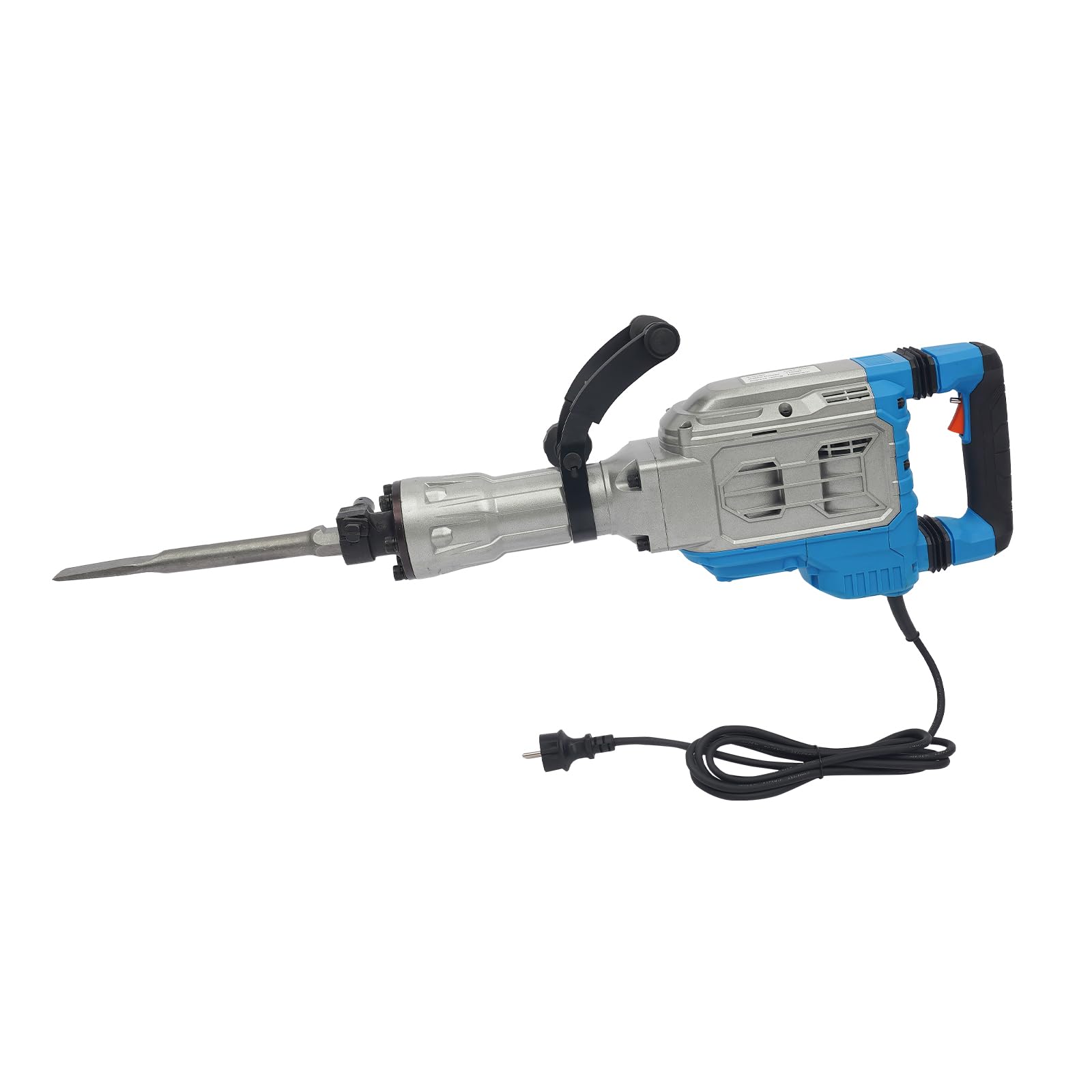 Martello demolitore da 1700W, demolitore per calcestruzzo ad alte prestazioni da 60J, martello demolitore elettrico da 1900BPM martello scalpellatore, scalpelli per martello per calcestruzzo martello