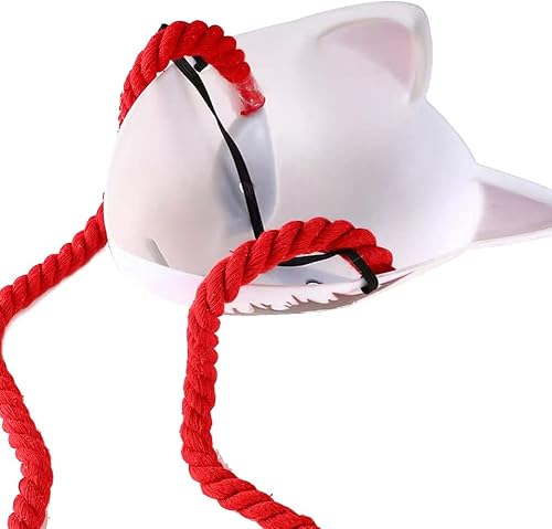 Miniatura 4 de Oikawa Sabito - Máscara de zorro para cosplay, accesorios de anime, accesorio de disfraz con collar para Halloween