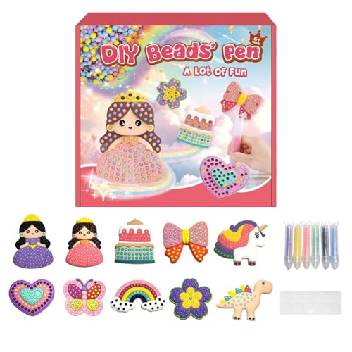 Kit peinture de perles loisir créatif pour personnaliser carnets et cadres photo