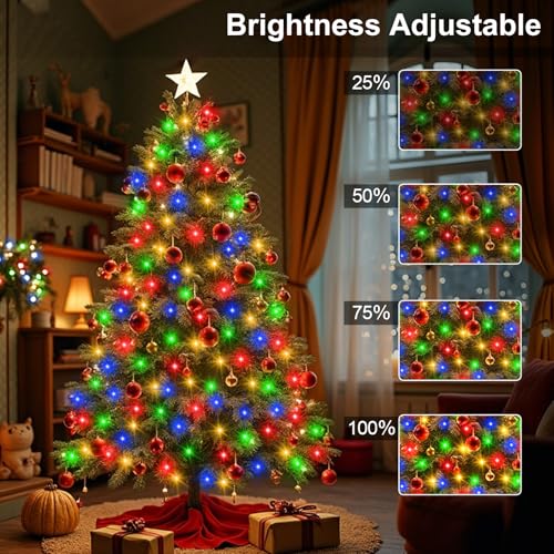 CCILAND Christmas Tree Lights Mains Powered, 40M 400 LED String Lights Outdoor with Remote Timer 8 Modes Plug in Fairy Lights for Garden Patio Porch Party Decorations (Multicolour) - Image 5