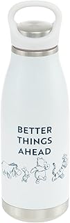 Maebata D-WP33 52823 Winnie the Pooh Thermo Bottle, Mug Bottle with Handle, Heat Retention, Cold Retention, Insulated Construction, Stainless Steel, 11.8 fl oz (350 ml), Disney