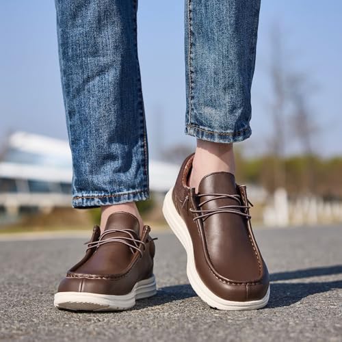 Image of FW FRAN WILLOR Mens Wide Shoes Width Toe Box Slip-on Loafers Casual Walking Shoes for Men