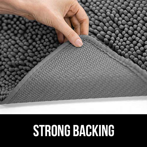 Image of GORILLA GRIP SoakSTOPPER Dog Door Mat, Machine Washable Rug Absorbent Doormat Captures Moisture Mud Dirt, Quick Dry Soft Chenille Entryway Rugs Indoor Entrance Mats for Dog Paws, 24x17 Beige Ivory