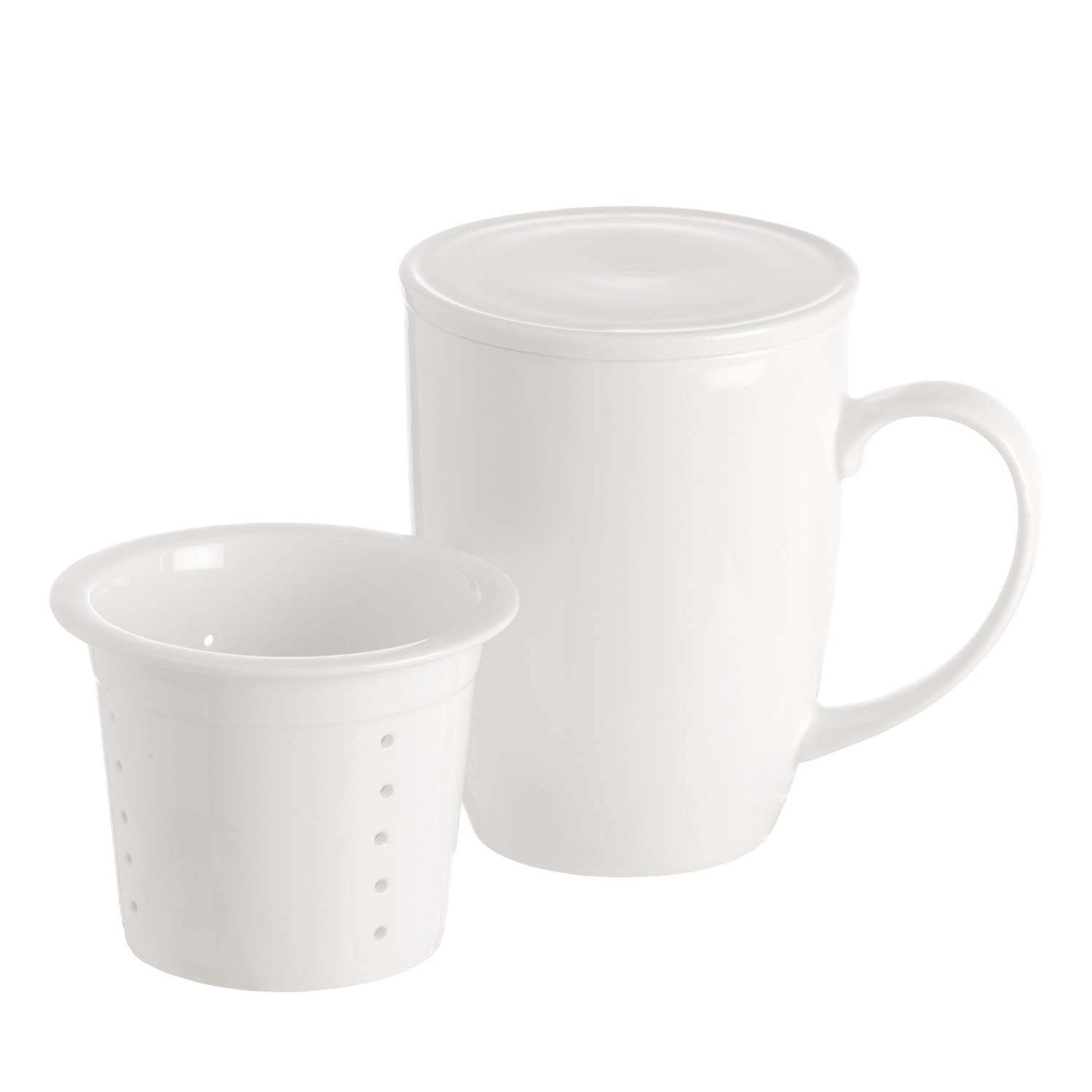 Tisanière en porcelaine LA PORCELLANA BIANCA infuseur 3 pièces premium
