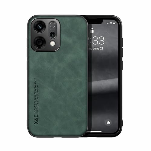 Compatibile con Oppo Reno14 Caso Attrazione magnetica interna Protezione anti-caduta per fotocamera 2 in 1 Green