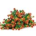 TEMCHY Artificial Flowers, Fake Outdoor UV Resistant Boxwood Shrubs Faux Plastic Greenery Plants for Outside Hanging Planter Patio Yard Wedding Indoor Home Kitchen Farmhouse Decor(Orange Red)