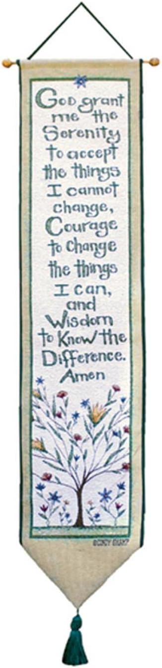 Manual Woodworkers & Weavers Tapestry Bell Pull, Serenity Prayer
