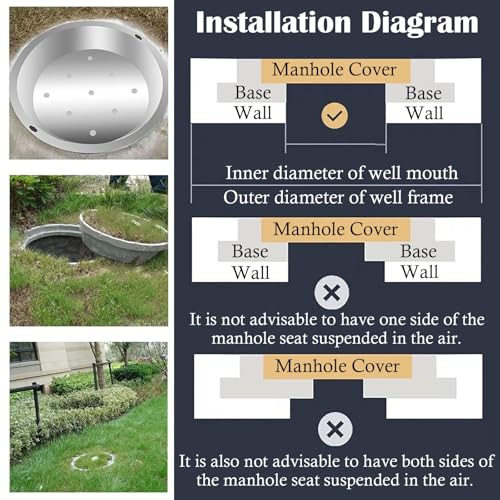 Couvercle de drain extérieur invisible en inox pour votre jardin - 6