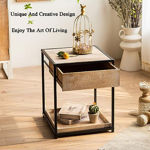 Table basse bois et fer compacte : résout le manque de rangement du salon - 5