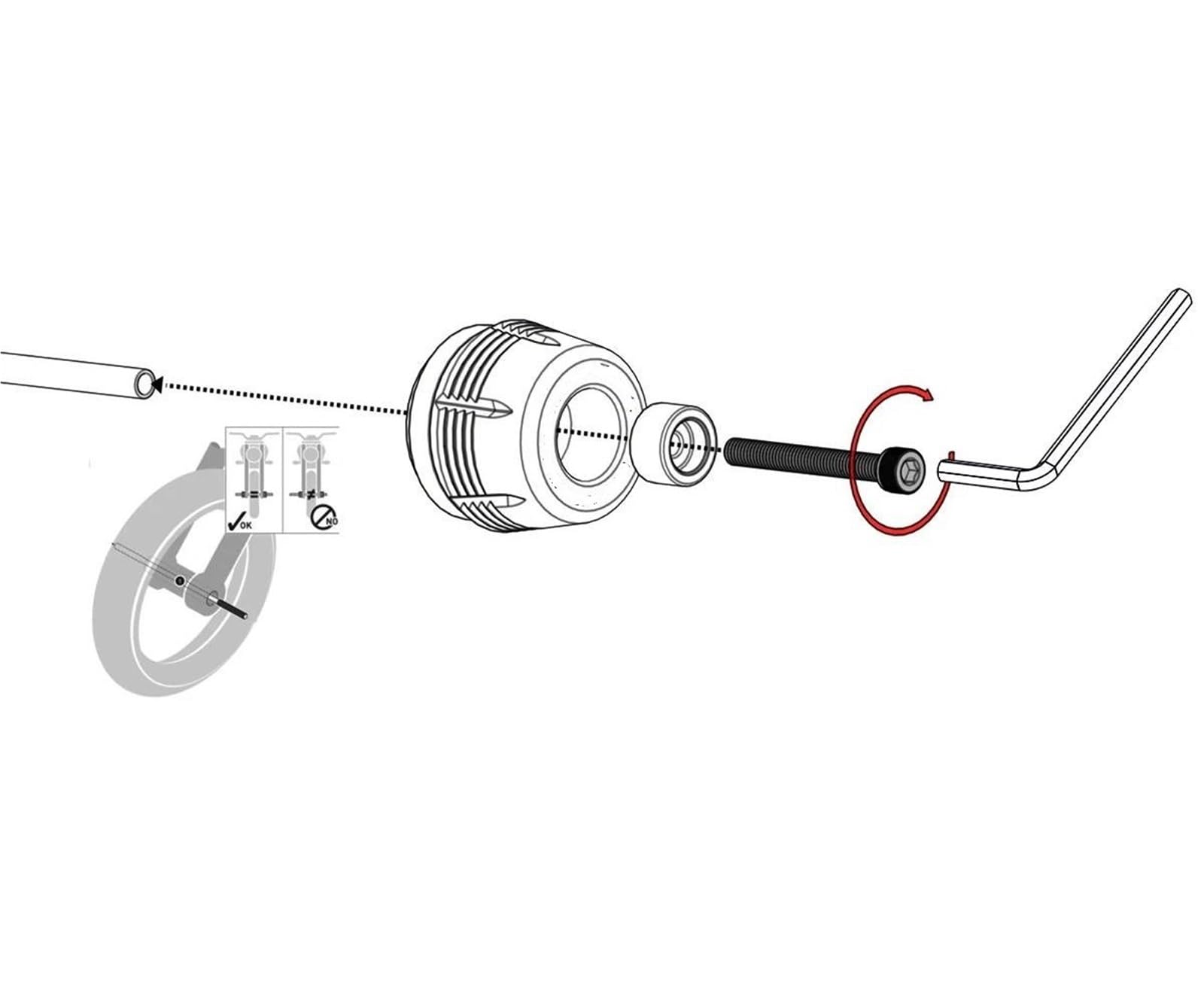 Slider Telaio Per CFMOTO 450MT MT450 CF MOTO 450 MT 2024-2025, Protezione Anticaduta Per Forcella Anteriore Asse Ruota Anteriore E Posteriore Moto Protezione(Titanio,Anteriore Posteriore)